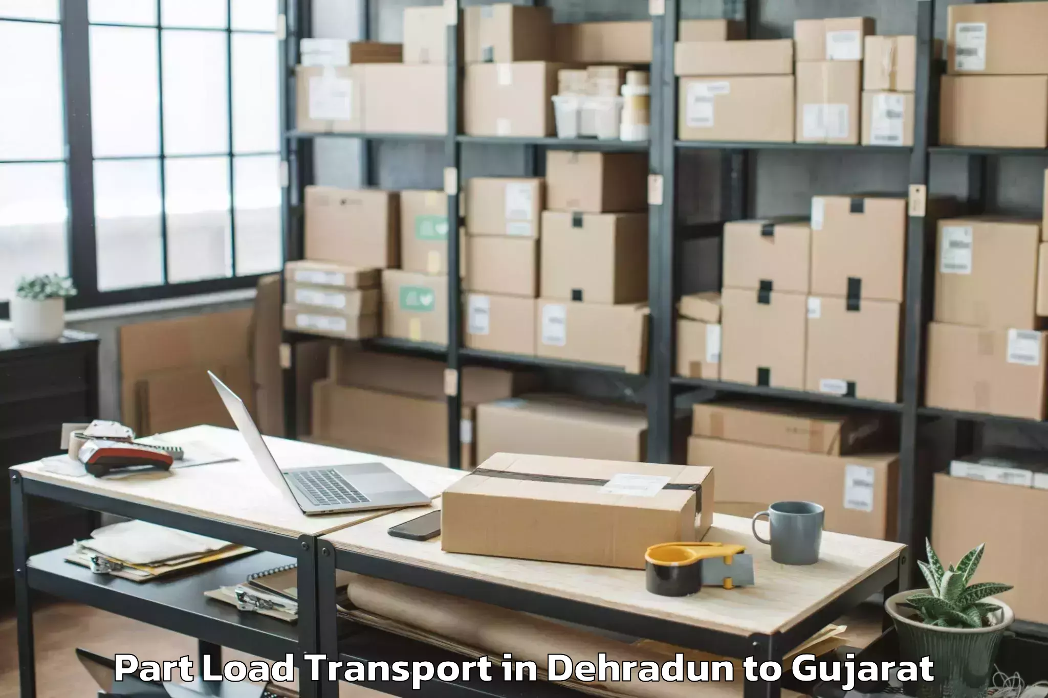 Dehradun to Pardi Part Load Transport Booking